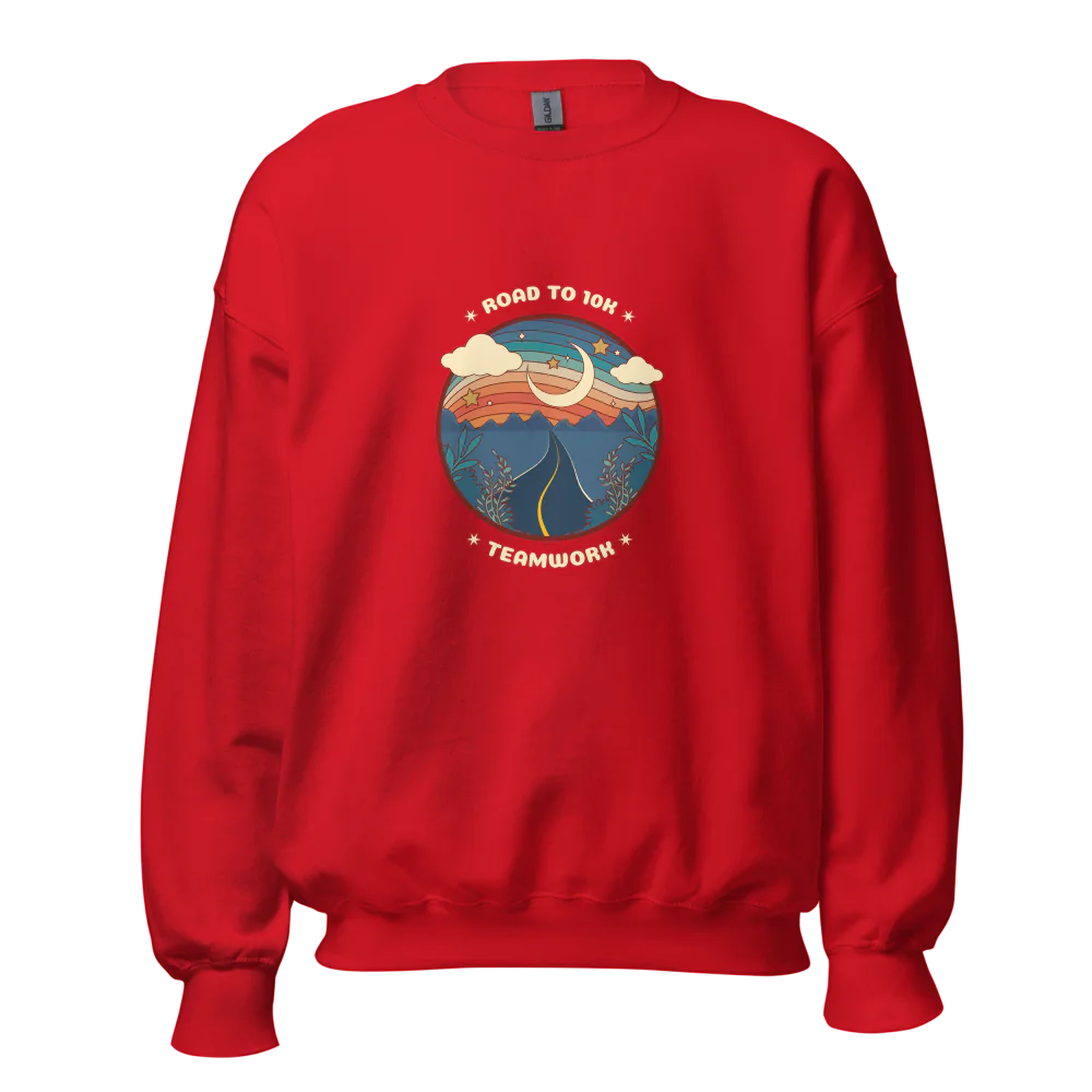 Women’s Road to 10k Teamwork Crew Neck Sweatshirt