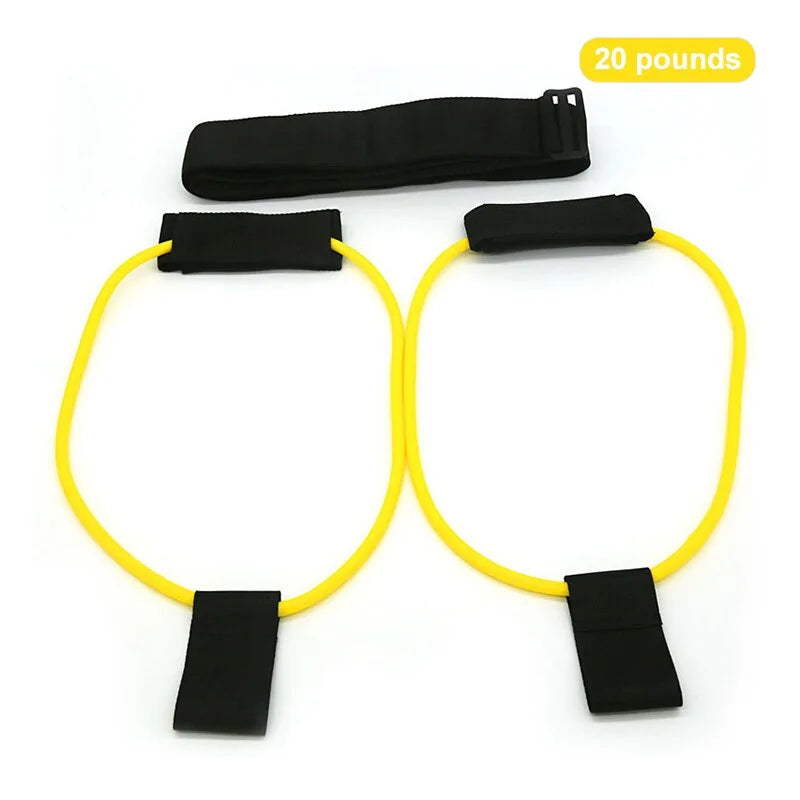 Adjustable Fitness Resistance Bands W/ Booty Belt