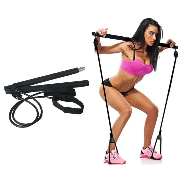 Fitness Resistance Band W/ Bar