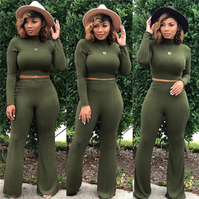 Women's Long Sleeve 2-Piece Lounge Wear Set