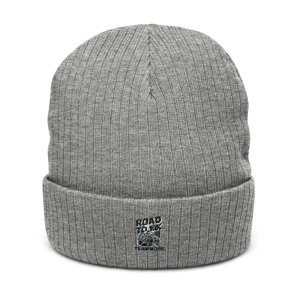 Men’s Road to 10k Teamwork Ribbed Knit Beanie
