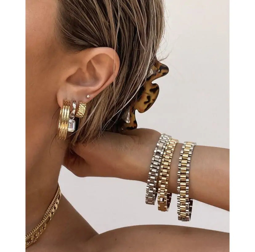 Gold Plated Link Bracelet
