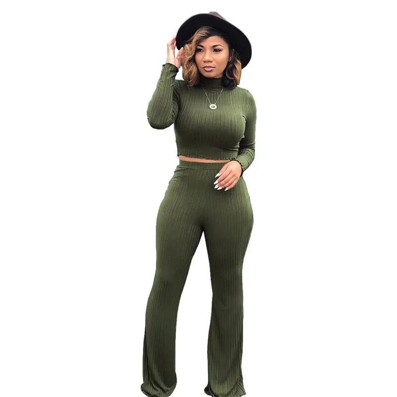 Women's Long Sleeve 2-Piece Lounge Wear Set