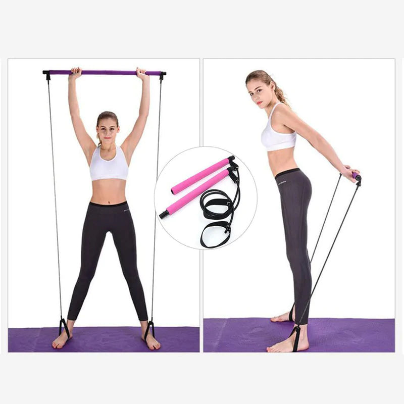 Fitness Resistance Band W/ Bar