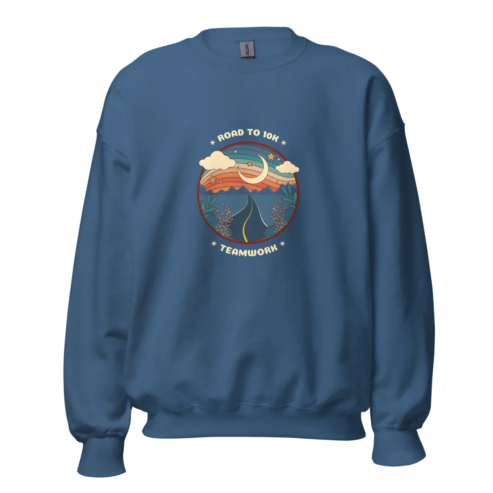 Women’s Road to 10k Teamwork Crew Neck Sweatshirt