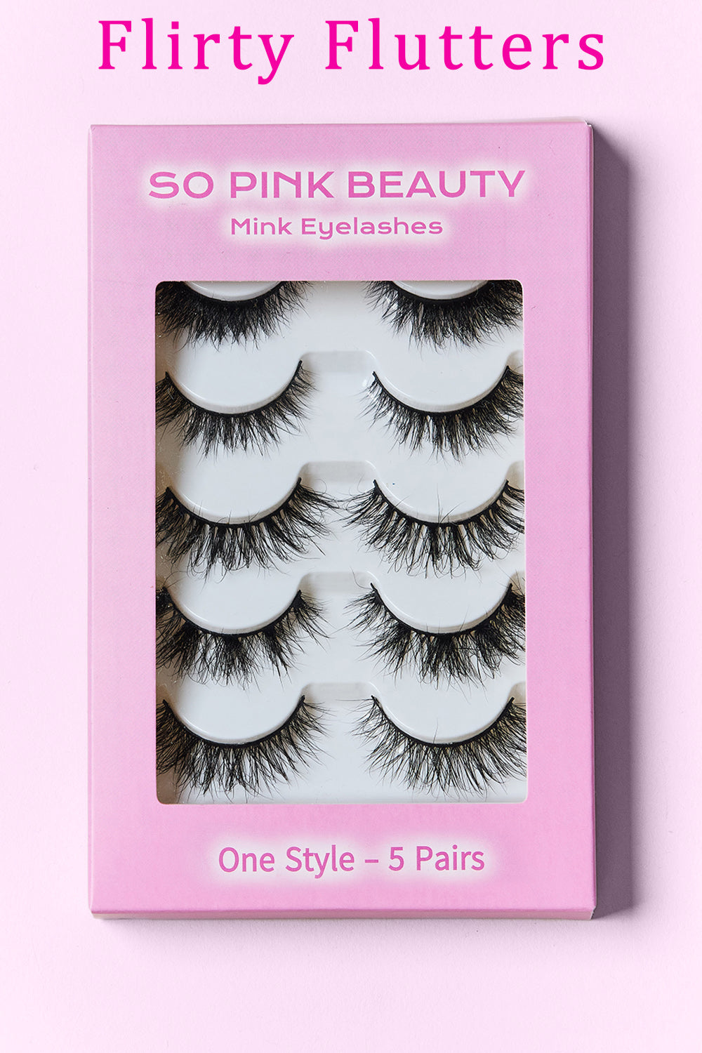 SO PINK BEAUTY Mink Eyelashes Variety Pack 5 Pairs