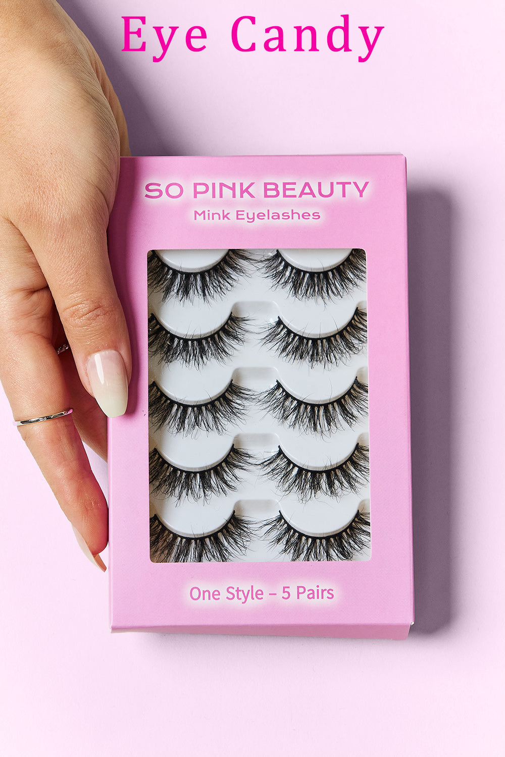 SO PINK BEAUTY Mink Eyelashes Variety Pack 5 Pairs