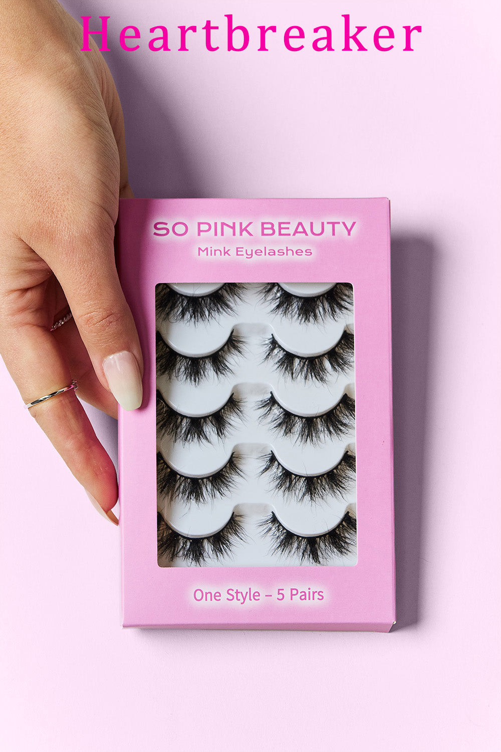 SO PINK BEAUTY Mink Eyelashes Variety Pack 5 Pairs