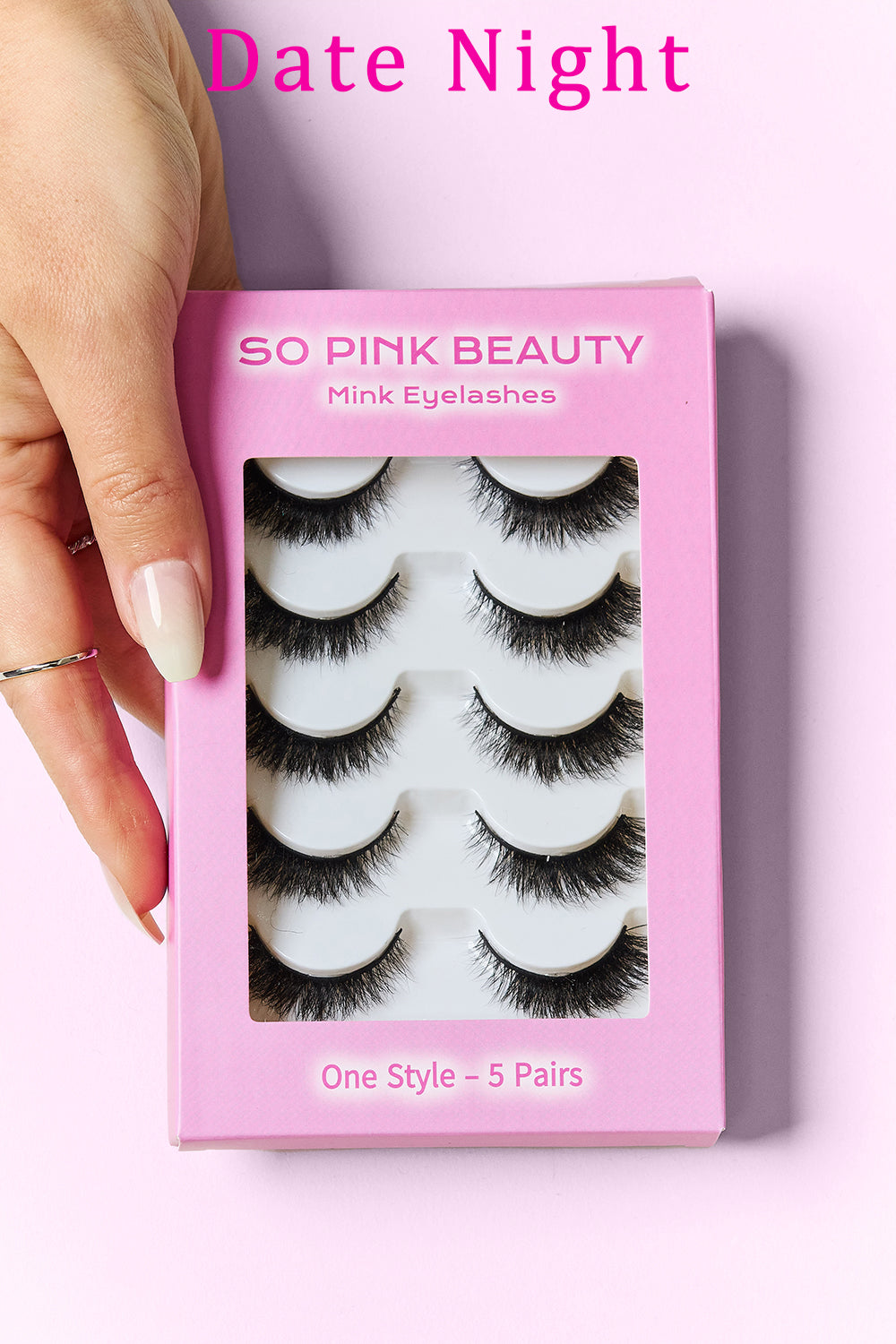 SO PINK BEAUTY Mink Eyelashes Variety Pack 5 Pairs