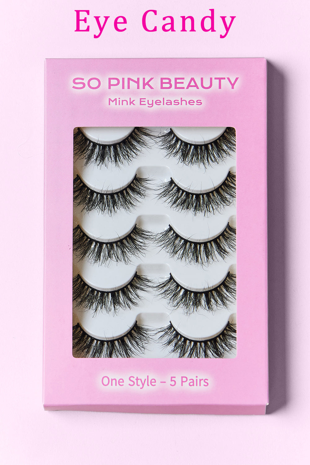 SO PINK BEAUTY Mink Eyelashes Variety Pack 5 Pairs