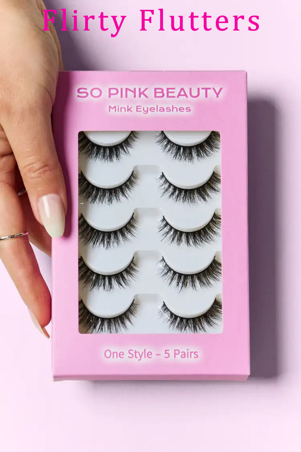 SO PINK BEAUTY Mink Eyelashes Variety Pack 5 Pairs